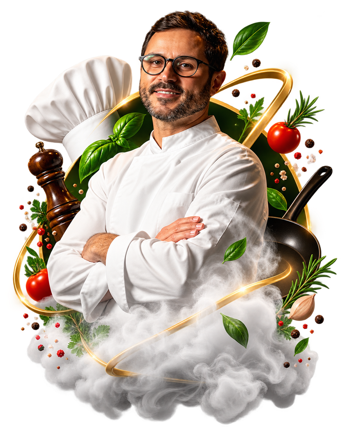 Um chef que cozinha junto, não que manda receita.